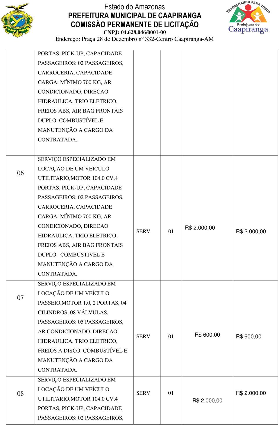 0, 2 PORTAS, 04 CILINDROS, 08 VÁLVULAS, PASSAGEIROS: 05 PASSAGEIROS, AR CONDICIONADO, DIRECAO FREIOS A DISCO. COMBUSTÍVEL E UTILITARIO,MOTOR 104.