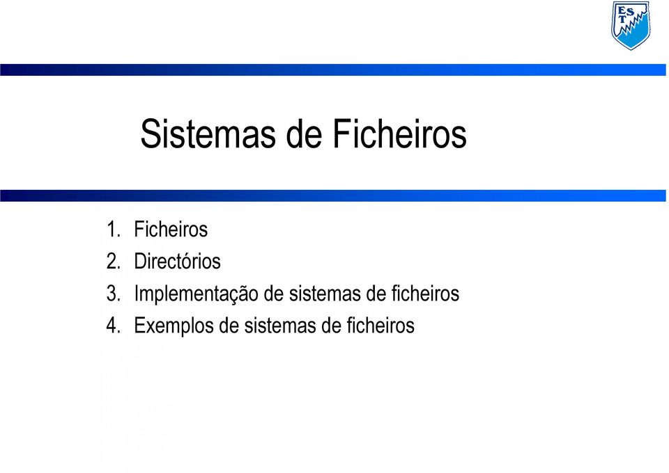 Implementação de sistemas de