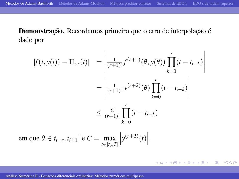 f(t, y(t)) Π i,r (t) = (r+1)!