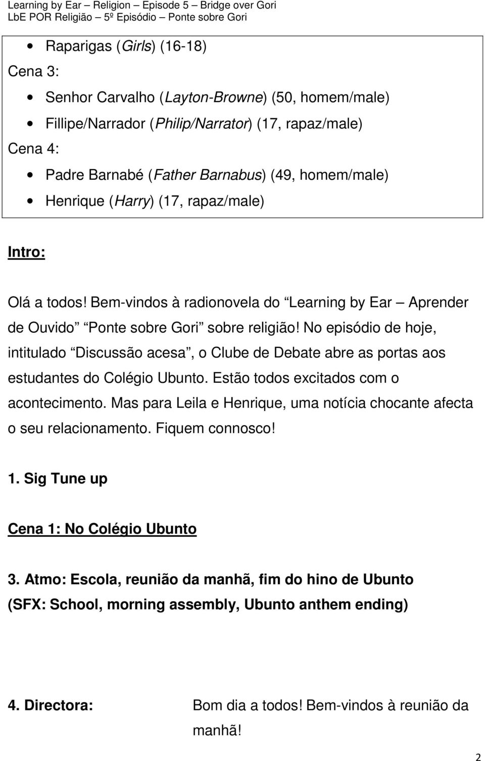 No episódio de hoje, intitulado Discussão acesa, o Clube de Debate abre as portas aos estudantes do Colégio Ubunto. Estão todos excitados com o acontecimento.