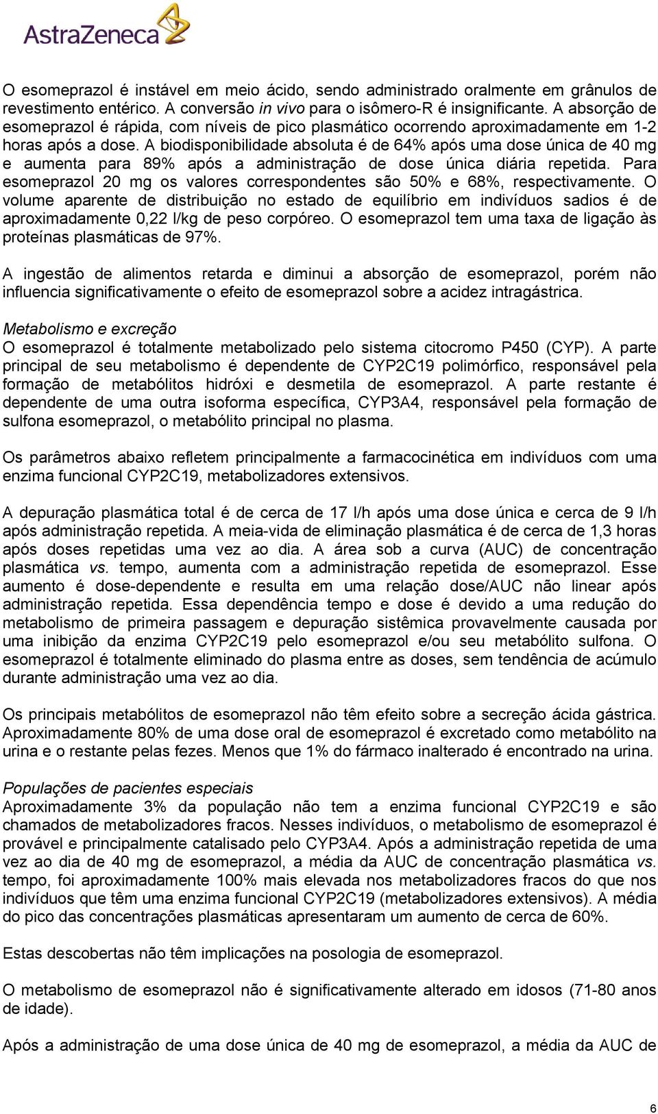 A biodisponibilidade absoluta é de 64% após uma dose única de 40 mg e aumenta para 89% após a administração de dose única diária repetida.