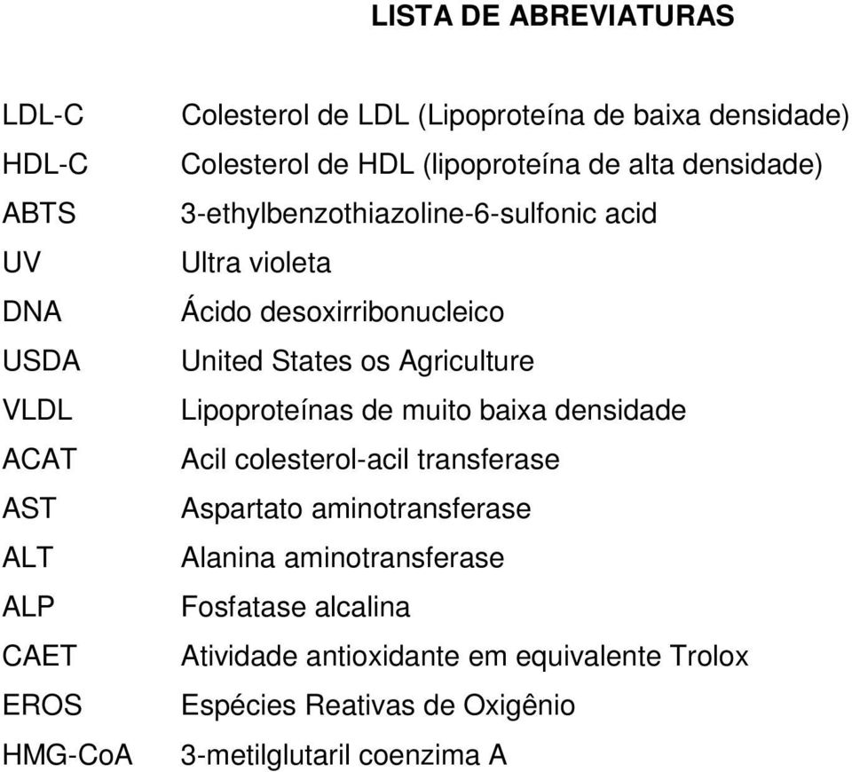 desoxirribonucleico United Sttes os Agriculture Lipoproteíns de muito bix densidde Acil colesterol-cil trnsferse Asprtto