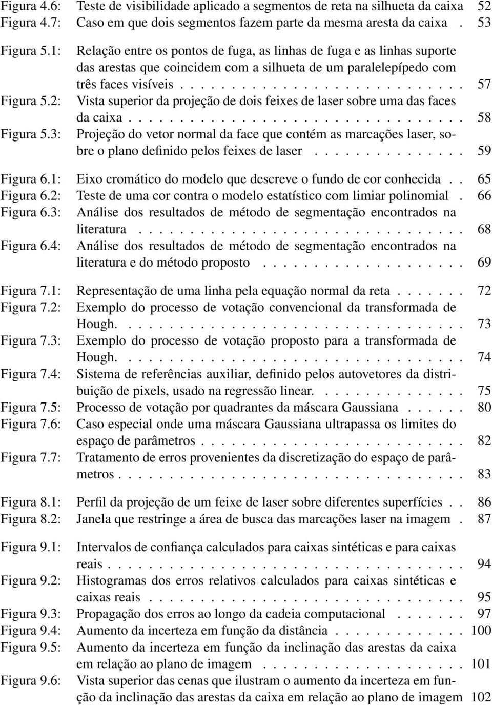 ........................... 57 Vista superior da projeção de dois feixes de laser sobre uma das faces da caixa.