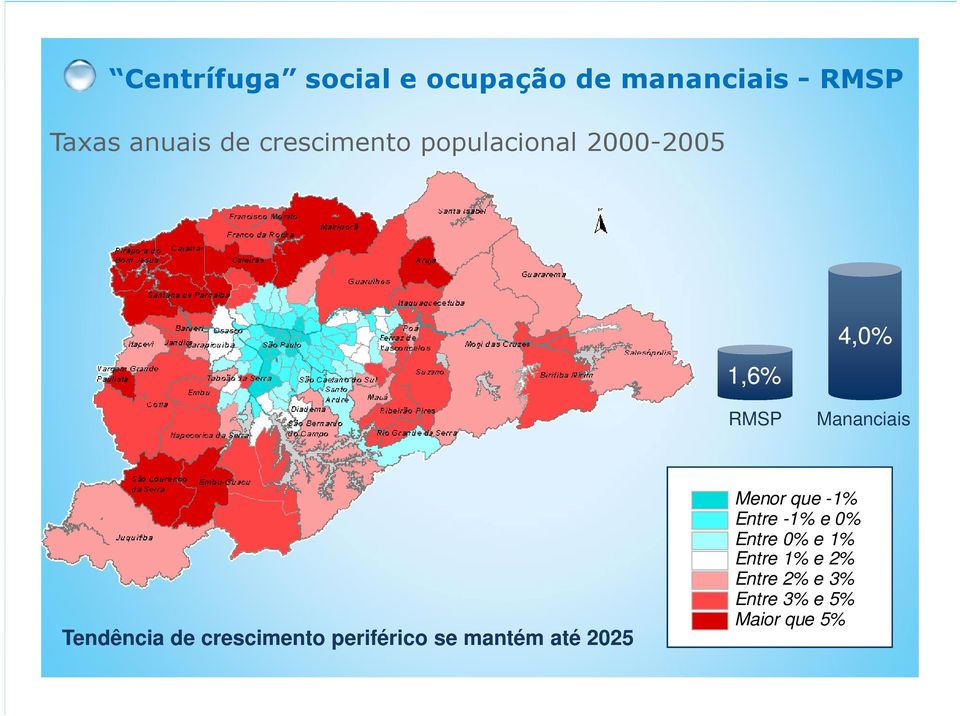 Tendência de crescimento periférico se mantém até 2025 Menor que -1%