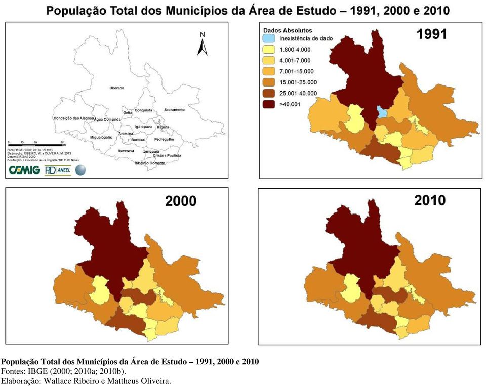 Estudo 1991, 2000 e 2010