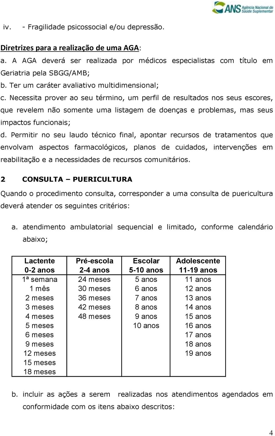 Necessita prover ao seu término, um perfil de resultados nos seus escores, que revelem não somente uma listagem de doenças e problemas, mas seus impactos funcionais; d.