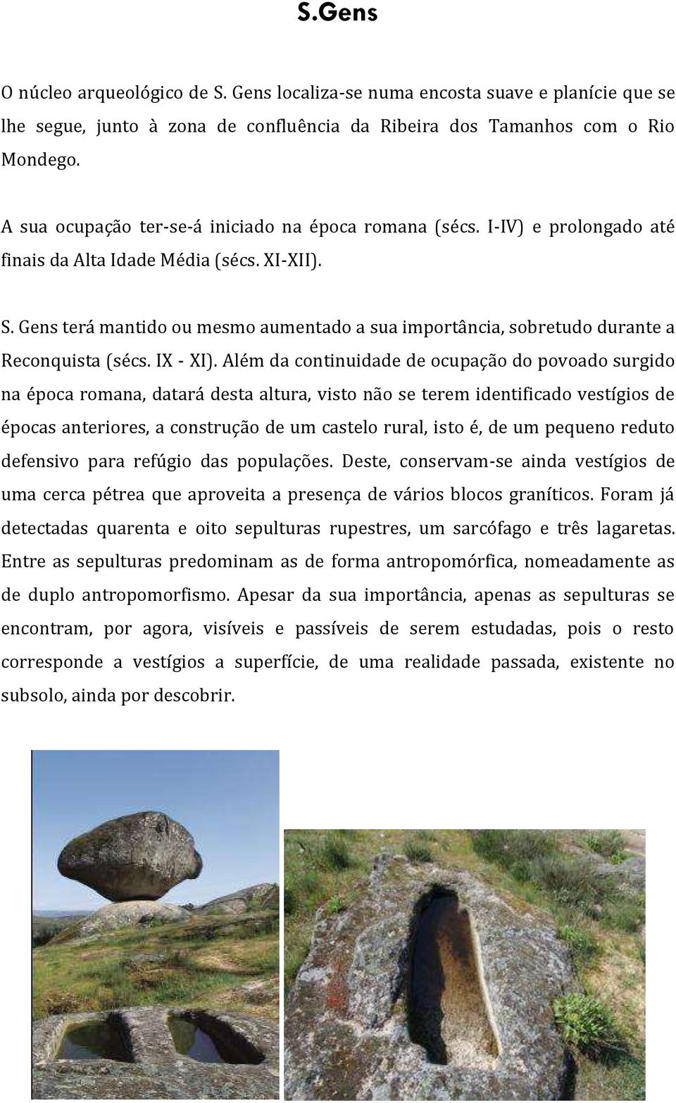 Gens terá mantido ou mesmo aumentado a sua importância, sobretudo durante a Reconquista (sécs. IX - XI).