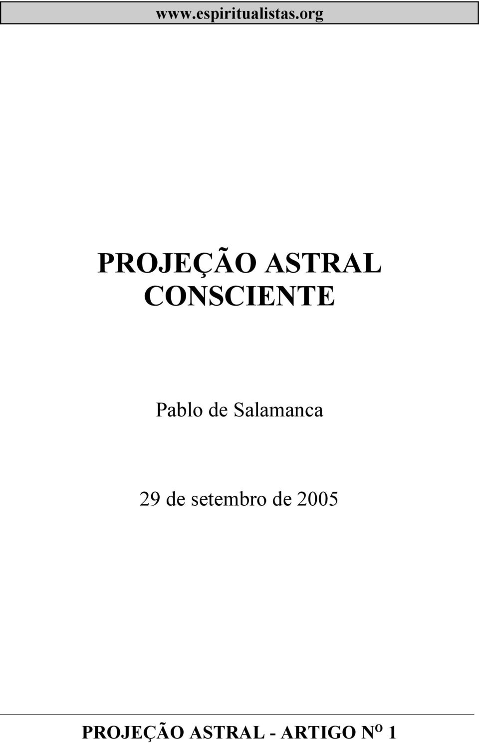 CONSCIENTE 29 de setembro