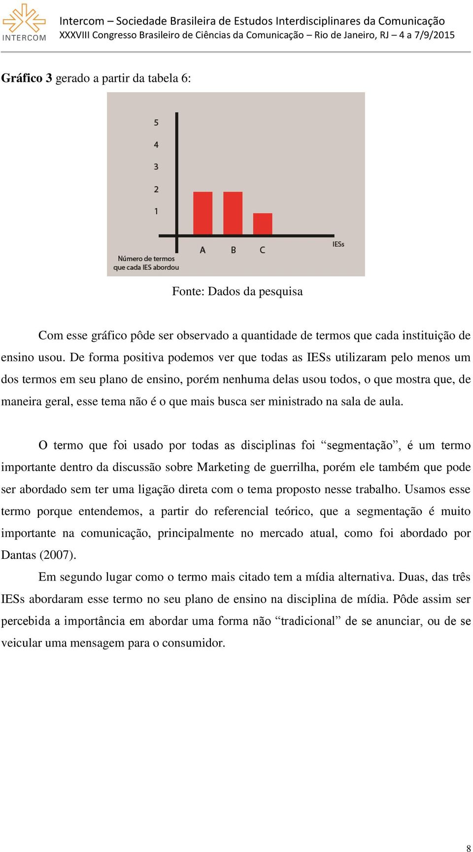 mais busca ser ministrado na sala de aula.