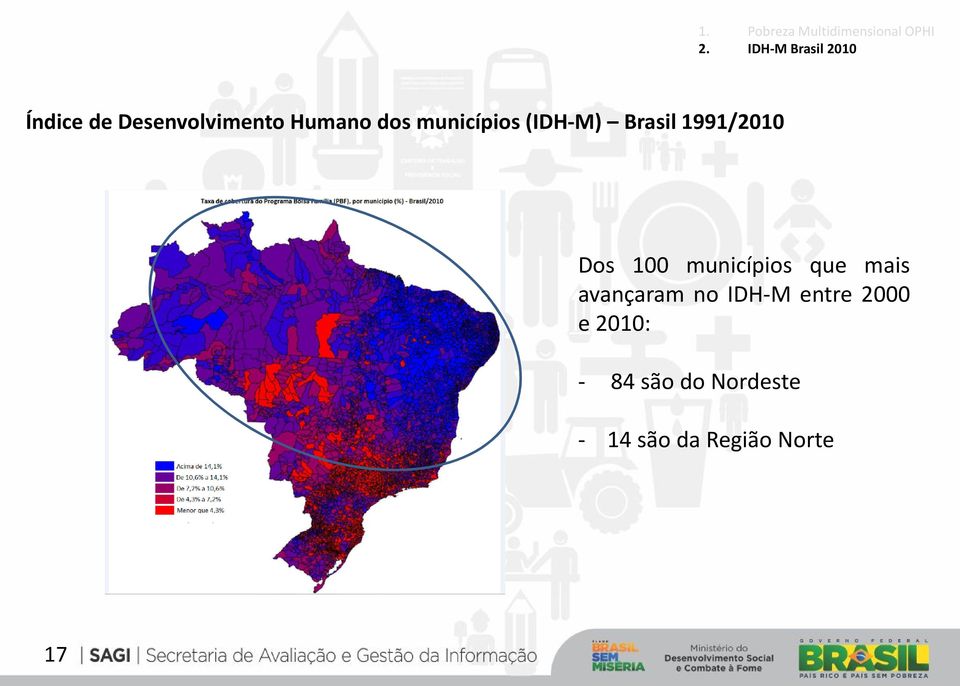 municípios que mais avançaram no IDH-M entre