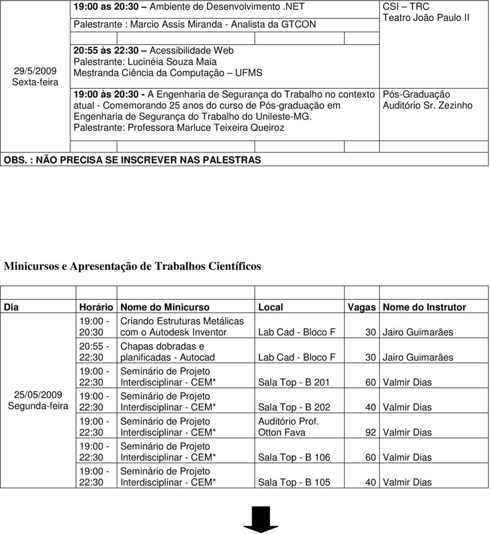 Engenharia de Segurança do Trabalho no contexto atual - Comemorando 25 anos do curso de Pós-graduação em Engenharia de Segurança do Trabalho do Unileste-MG.