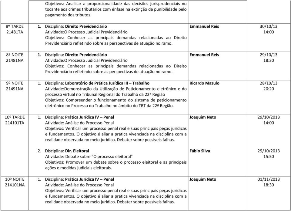 Disciplina: Direito Previdenciário Atividade:O Processo Judicial Previdenciário Objetivos: Conhecer as principais demandas relacionadas ao Direito Previdenciário refletindo sobre as perspectivas de