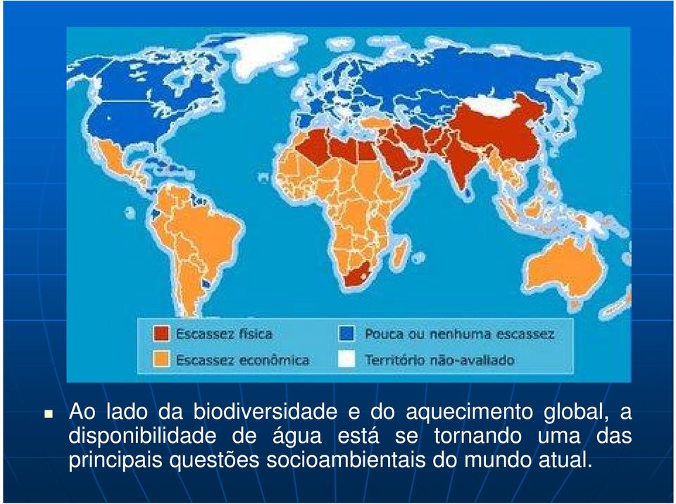 de água está se tornando uma das