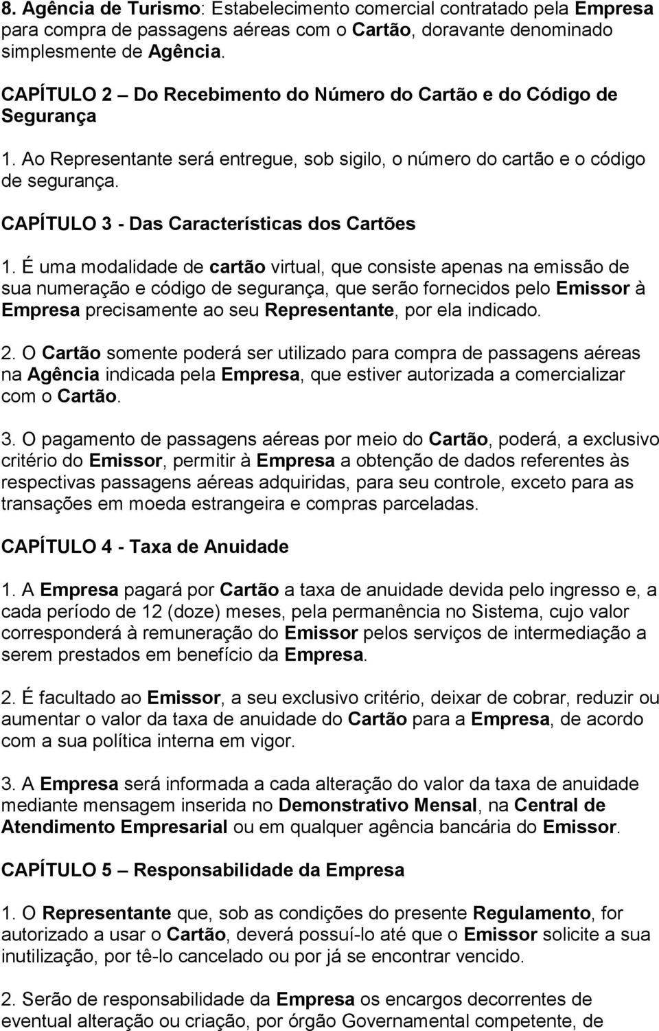 CAPÍTULO 3 - Das Características dos Cartões 1.