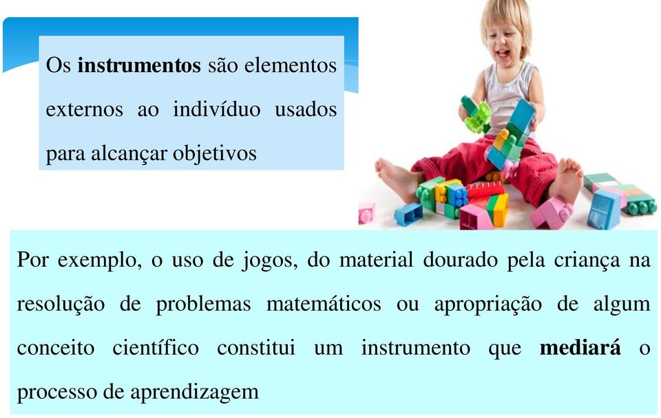 na resolução de problemas matemáticos ou apropriação de algum conceito