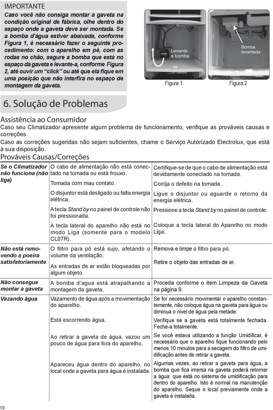 conforme Figura 2, até ouvir um click ou até que ela fique em uma posição que não interfira no espaço de montagem da gaveta. Figura 1 Figura 2 10 6.