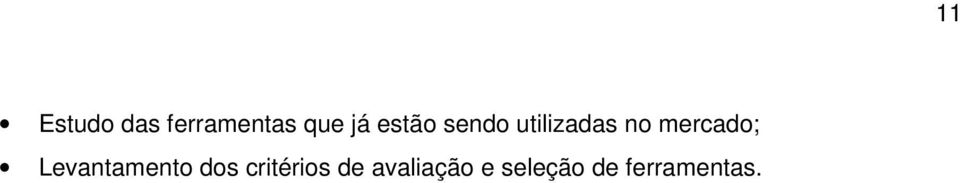 mercado; Levantamento dos