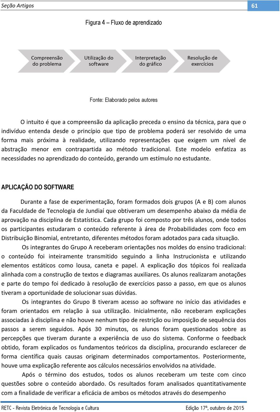 Este modelo enfatiza as necessidades no aprendizado do conteúdo, gerando um estímulo no estudante.