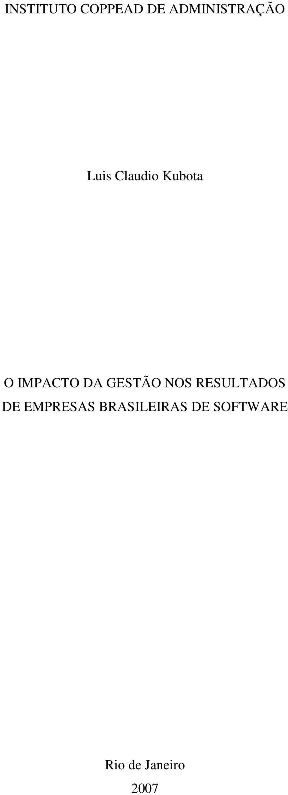 GESTÃO NOS RESULTADOS DE EMPRESAS