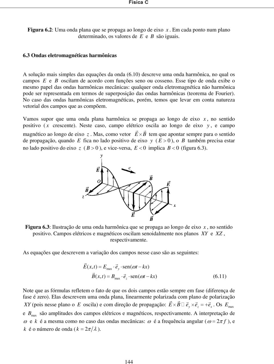 Esse tipo de onda exibe o mesmo papel das ondas hamônicas mecânicas: qualque onda eletomagnética não hamônica pode se epesentada em temos de supeposição das ondas hamônicas (teoema de Fouie).