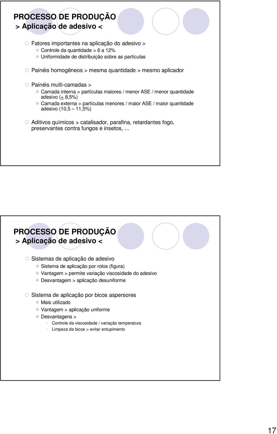 11,5%) Aditivos químicos > catalisador, parafina, retardantes fogo, preservantes contra fungos e insetos,.