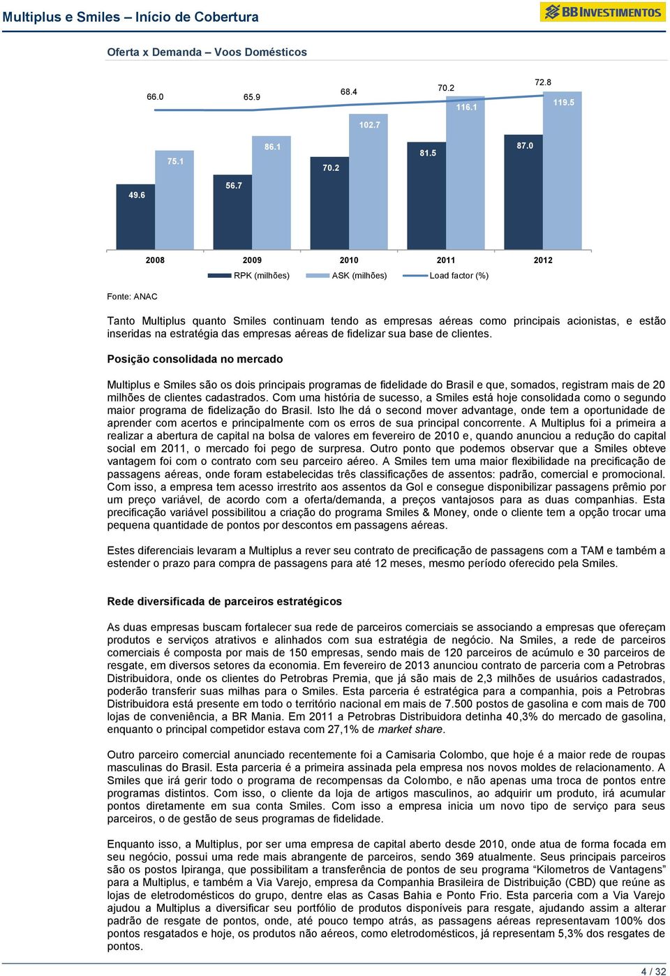 0 Tanto Multiplus quanto Smiles continuam tendo as empresas aéreas como principais acionistas, e estão inseridas na estratégia das empresas aéreas de fidelizar sua base de clientes.