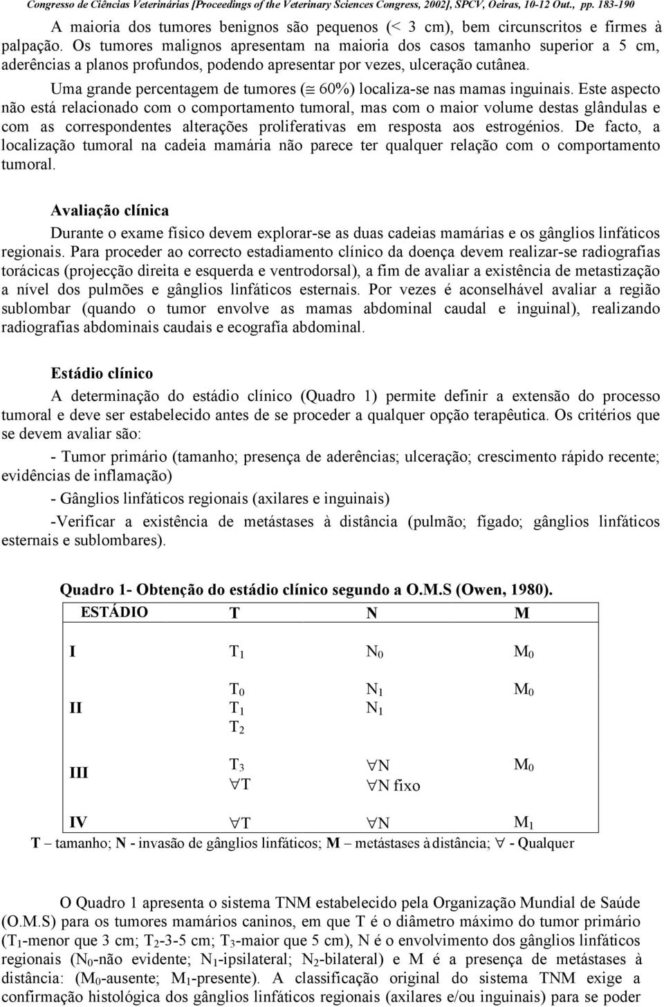 Uma grande percentagem de tumores ( 60%) localiza-se nas mamas inguinais.