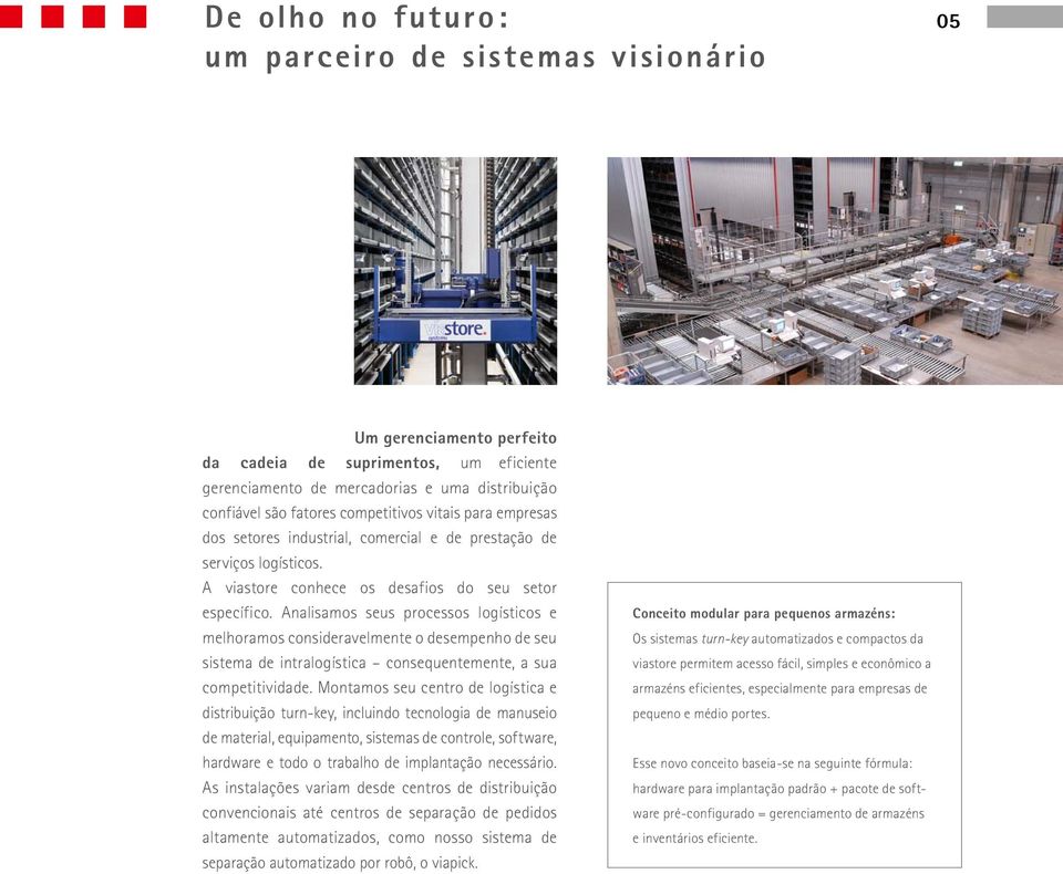 Analisamos seus processos logísticos e melhoramos consideravelmente o desempenho de seu sistema de intralogística consequentemente, a sua competitividade.