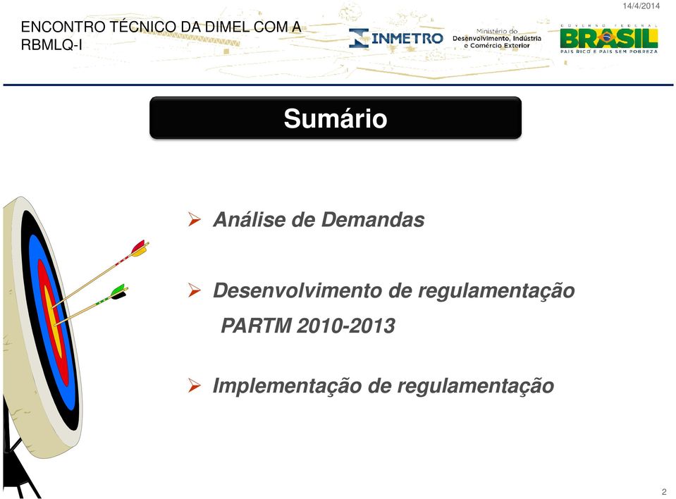 regulamentação PARTM