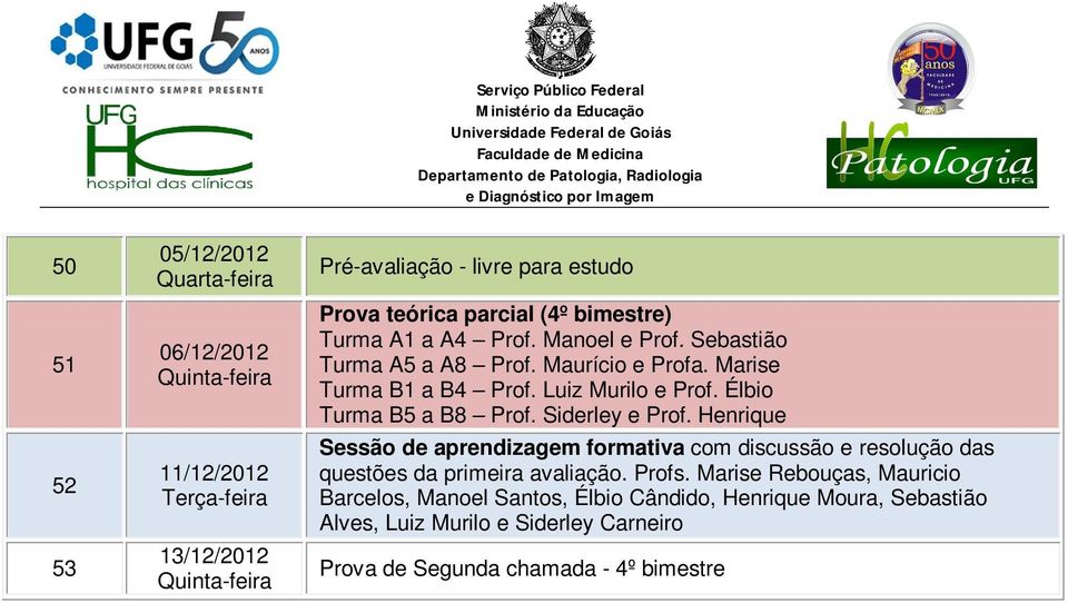 questões da primeira avaliação. Profs.