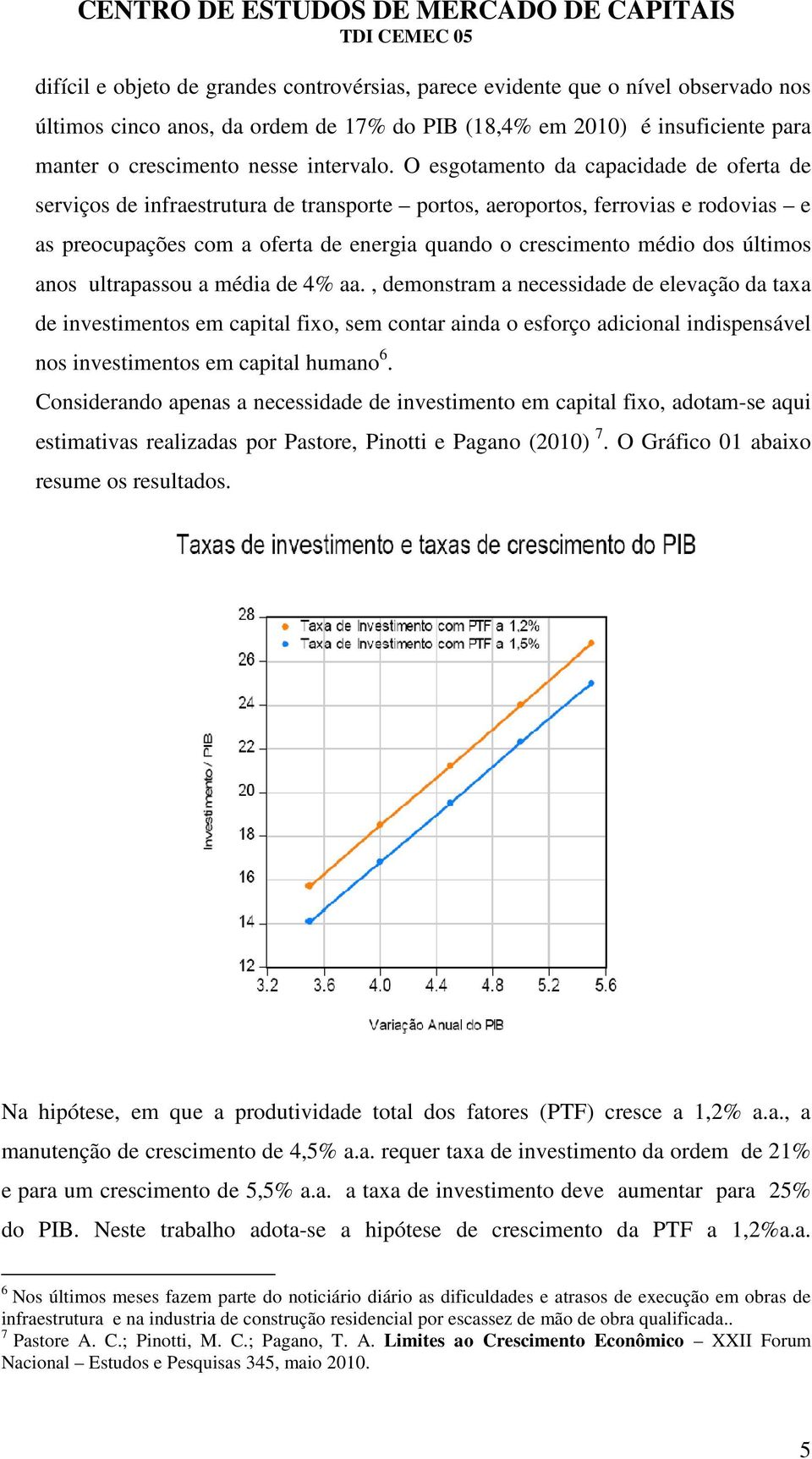 O esgotamento da capacidade de oferta de serviços de infraestrutura de transporte portos, aeroportos, ferrovias e rodovias e as preocupações com a oferta de energia quando o crescimento médio dos