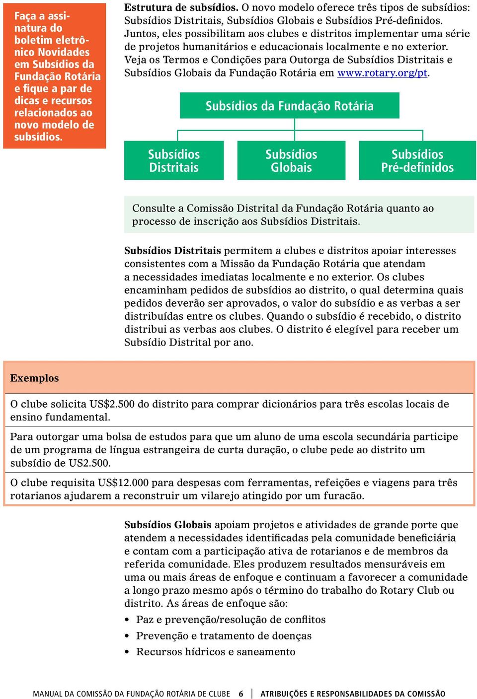 Juntos, eles possibilitam aos clubes e distritos implementar uma série de projetos humanitários e educacionais localmente e no exterior.