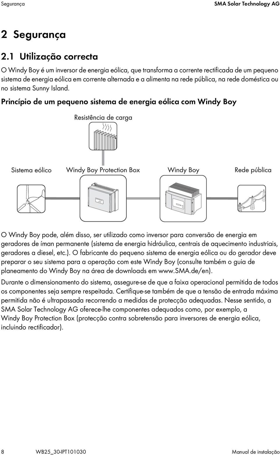 rede doméstica ou no sistema Sunny Island.