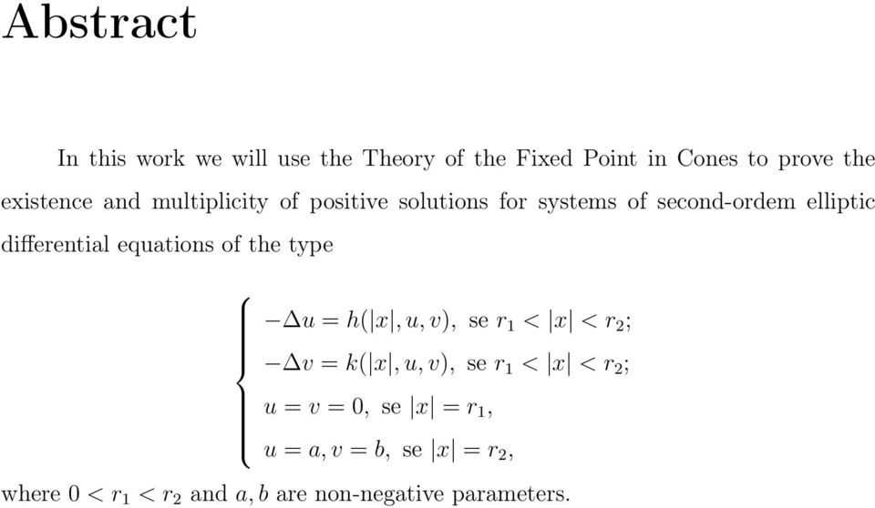 equations of the type u = h( x, u, v), se r 1 < x < r 2 ; v = k( x, u, v), se r 1 < x < r 2 ; u