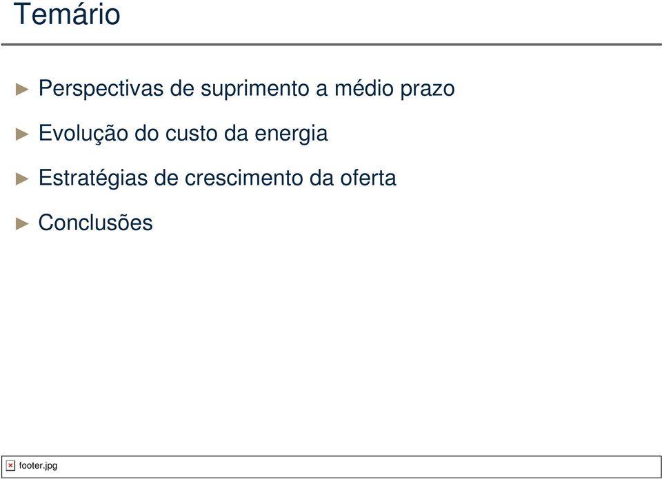 Evolução do custo da energia