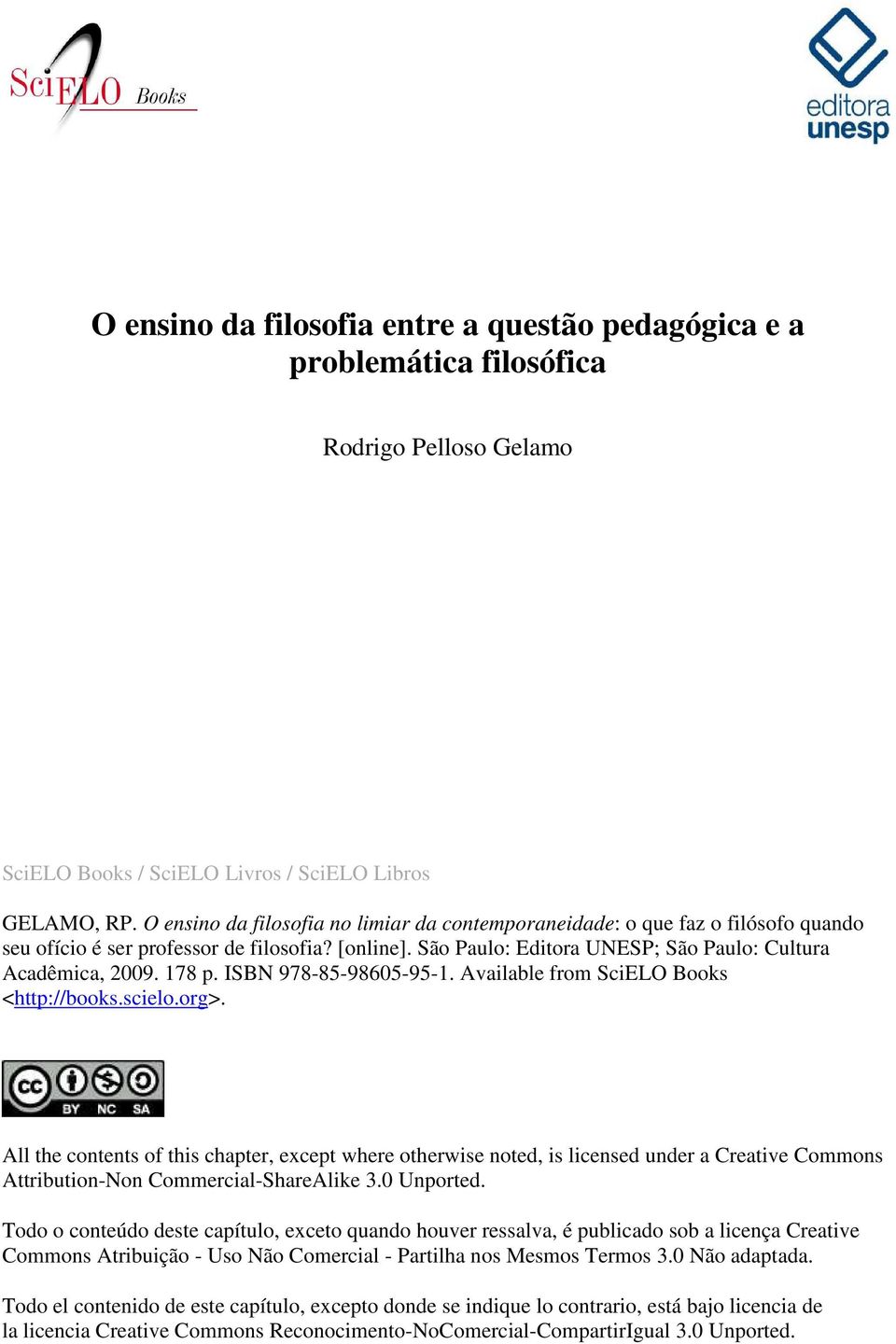 178 p. ISBN 978-85-98605-95-1. Available from SciELO Books <http://books.scielo.org>.