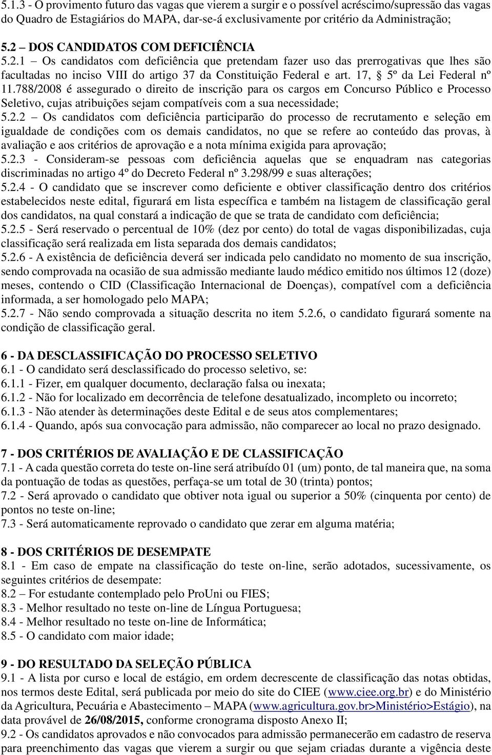 17, 5º da Lei Federal nº 11.788/20