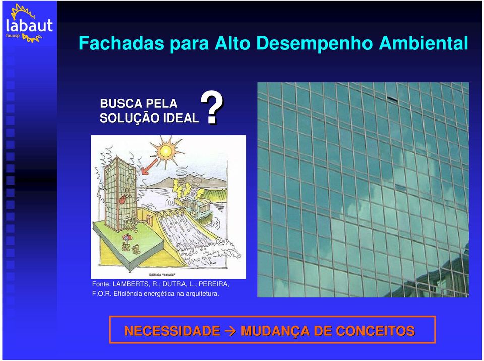 ; DUTRA, L.; PEREIRA, F.O.R. Eficiência energética na arquitetura.
