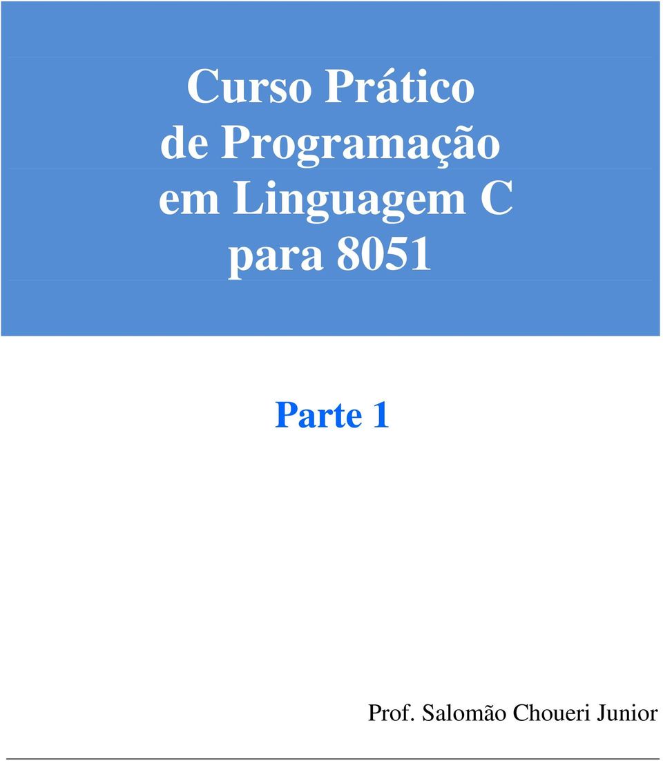 Linguagem C para 8051