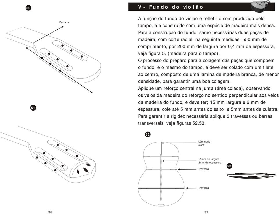 (madeira para o tampo).