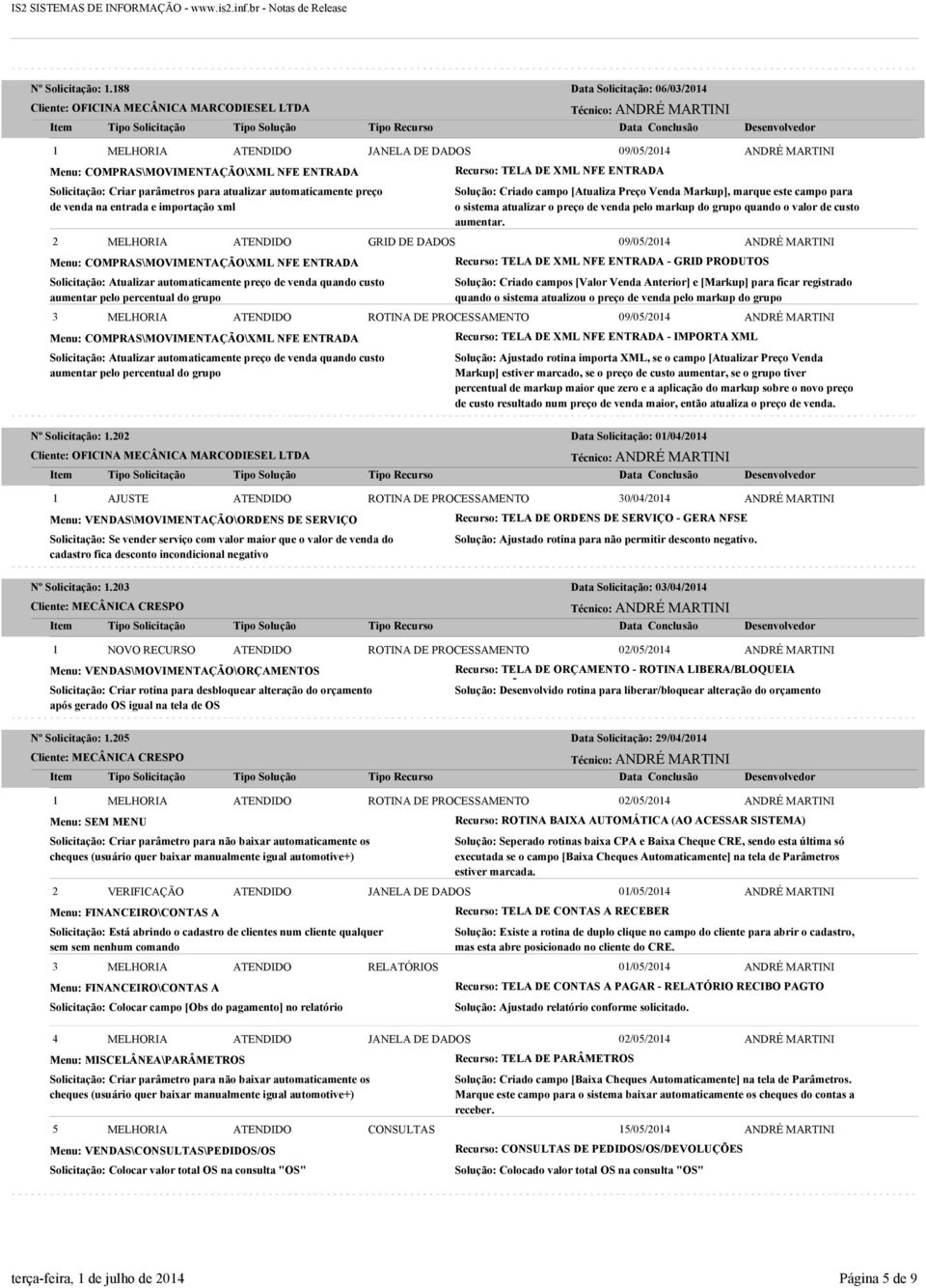 na entrada e importação xml Recurso: TELA DE XML NFE ENTRADA Solução: Criado campo [Atualiza Preço Venda Markup], marque este campo para o sistema atualizar o preço de venda pelo markup do grupo