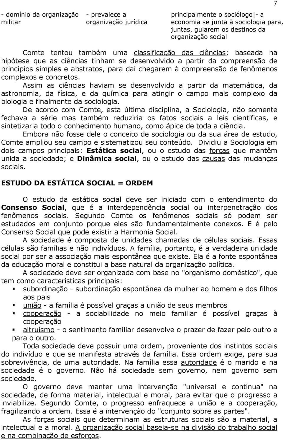 fenômenos complexos e concretos.