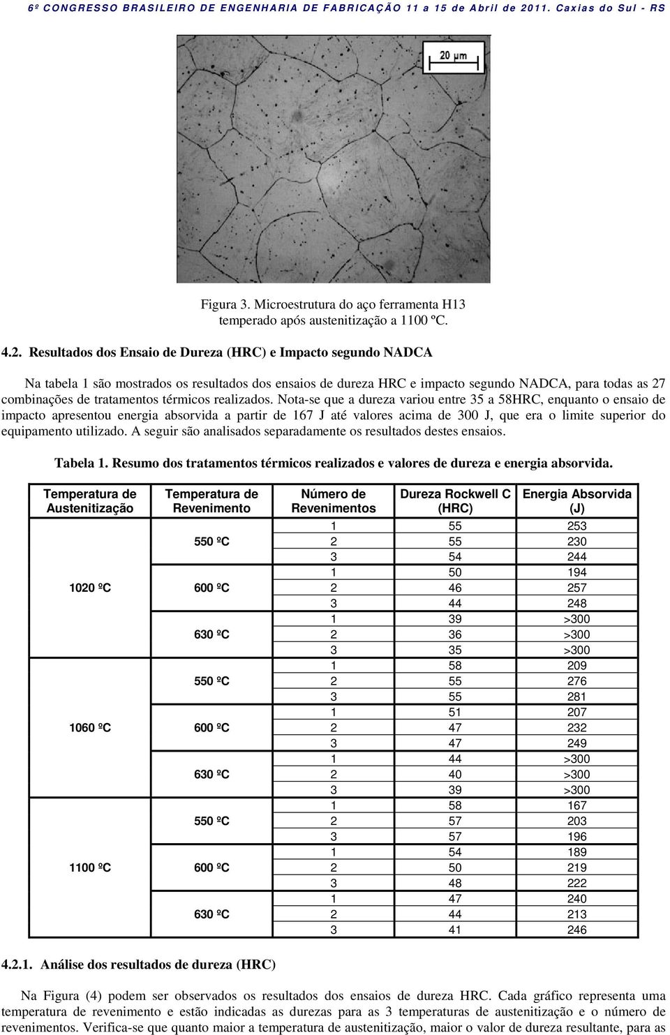 térmicos realizados.