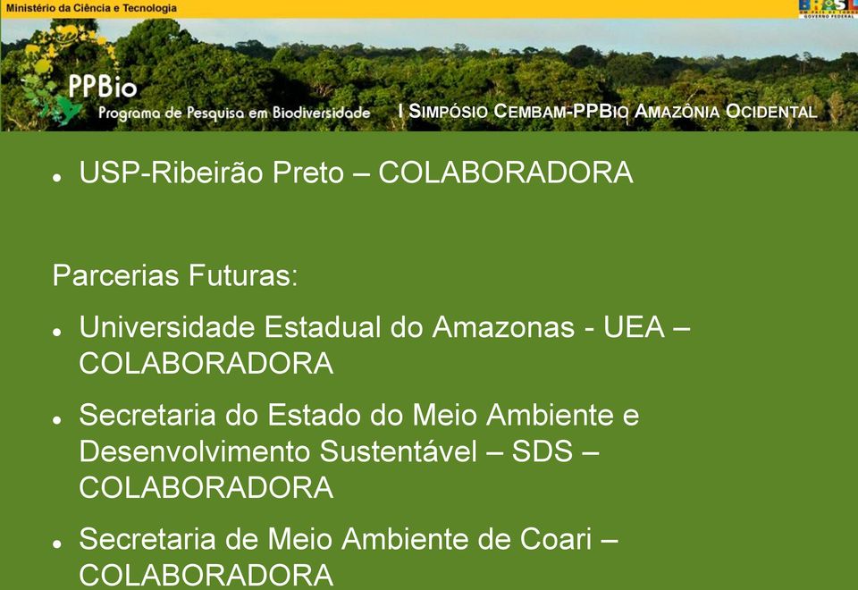 Secretaria do Estado do Meio Ambiente e Desenvolvimento