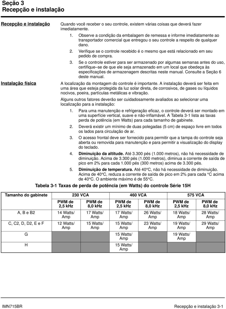 Verifique se o controle recebido é o mesmo que está relacionado em seu pedido de compra. 3.