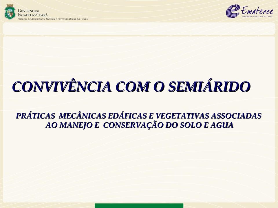 VEGETATIVAS ASSOCIADAS AO