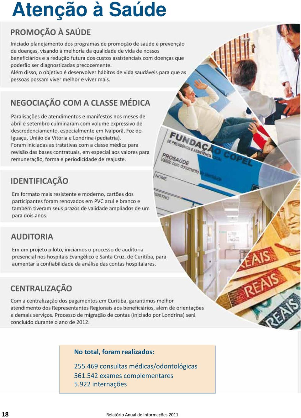 469 consultas médicas/odontológicas 561.