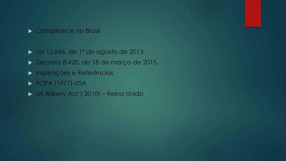 420, de 18 de março de 2015.