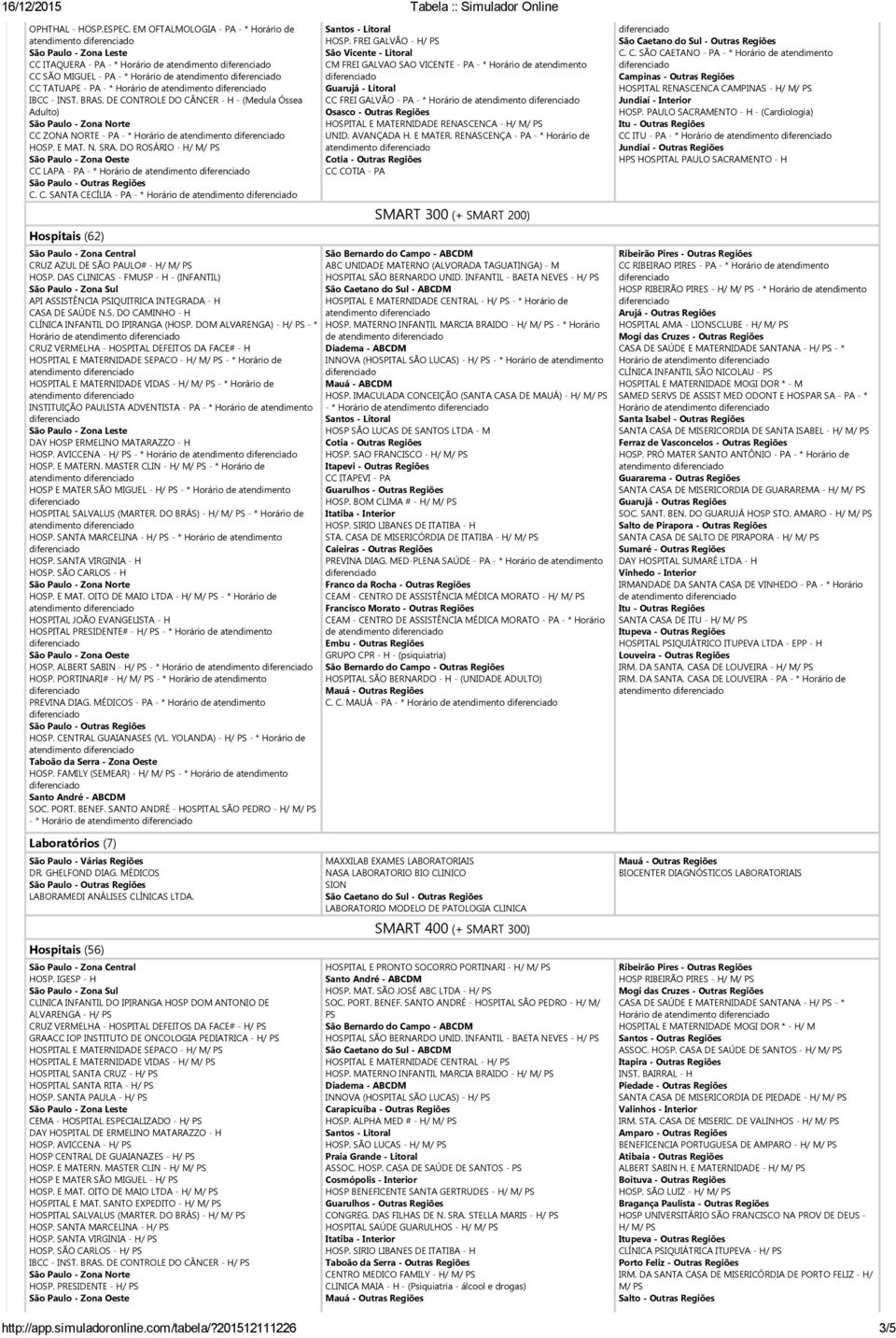 FREI GALVÃO H/ São Vicente Litoral CM FREI GALVAO SAO VICENTE PA * Horário de atendimento Guarujá Litoral CC FREI GALVÃO PA * Horário de atendimento HOSPITAL E MATERNIDADE RENASCENCA H/ M/ UNID.