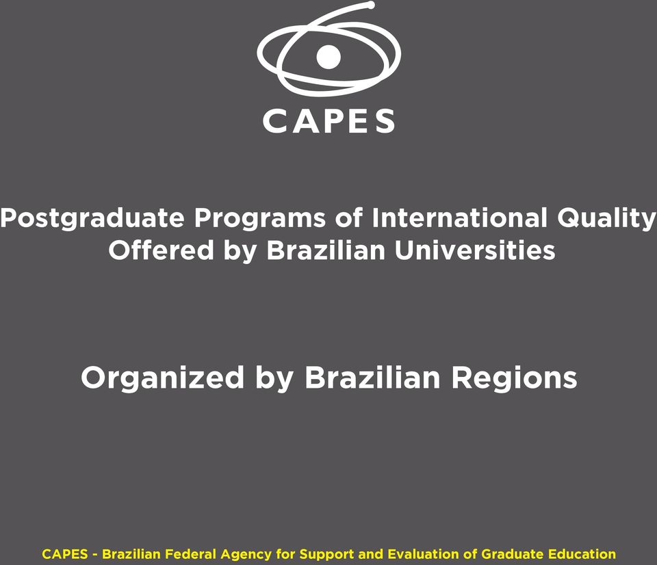 Regions Organized by Brazilian Regions CAPES -